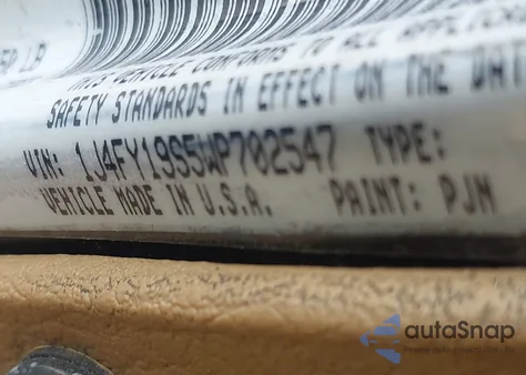 1998 Jeep Wrangler Sport из США, поврежденный, VIN 1J4FY19S5WP702547